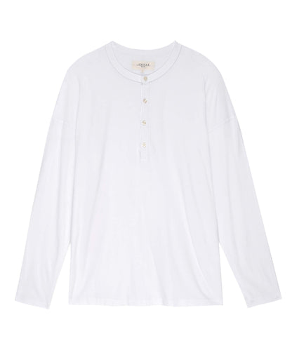 The Men's Boxy Henley. -- True White