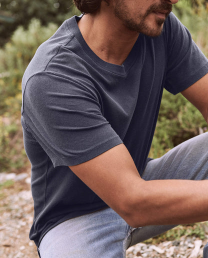 The Men's Slim Tee. -- Washed Navy