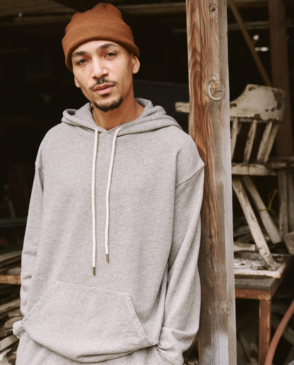 The Men's Gym Drawstring Hoodie. -- Varsity Grey